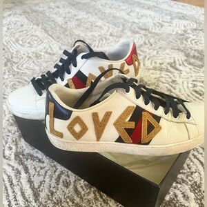 Authentic Gucci LOVED sneakers— PERFECT FOR VALENTINES DAY ❤️ W37